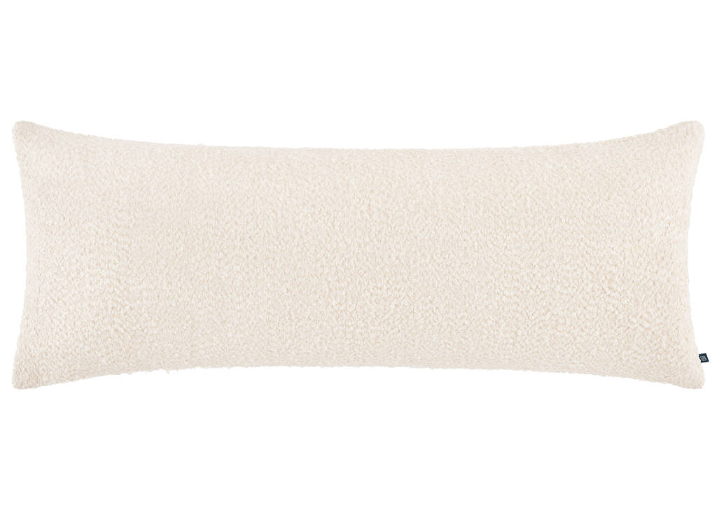 Coussin en boucle Amelie 14x36 ivoire
