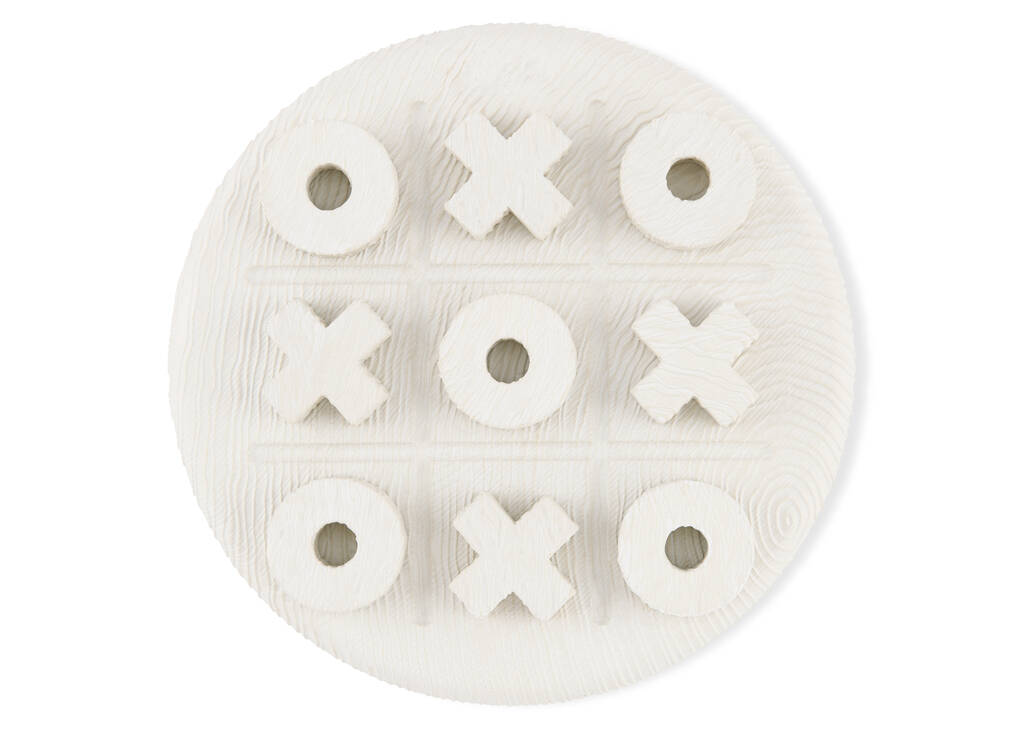 Jeu Tic Tac Toe XO blanc
